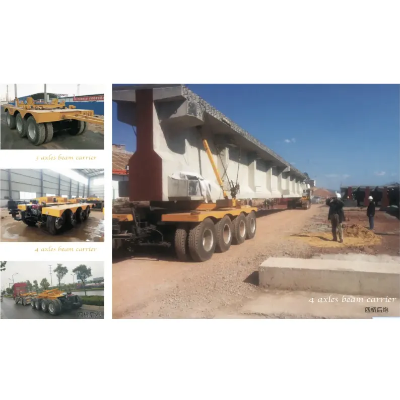 12,4 m 3-akslet fladbed semi trailer