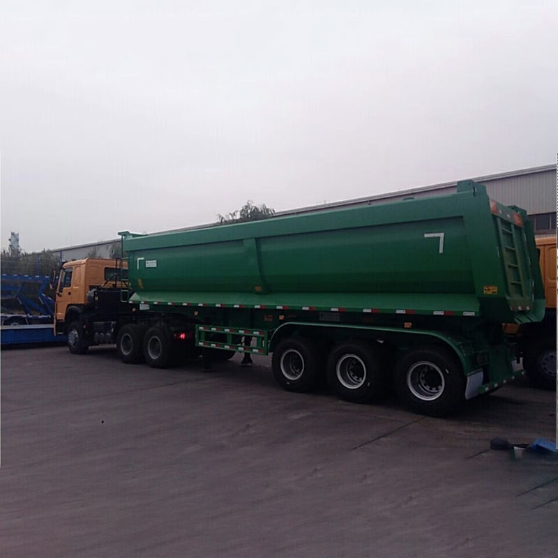 3-akslede dumpere semi trailere med 35 cbm kapacitet