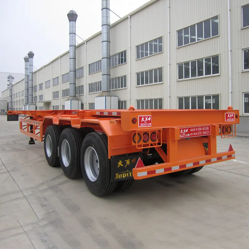 40 fods 3-akslet skelet Semi Trailer med Bpw 13t aksel