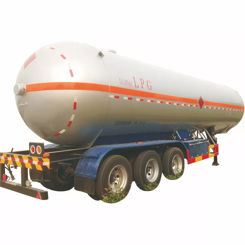 50cbm 3-akslet Lpg Tank Sættevogn med 50cbm Kapacitet Fuwa Axle